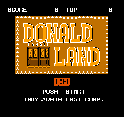 Donald Land Title Screen